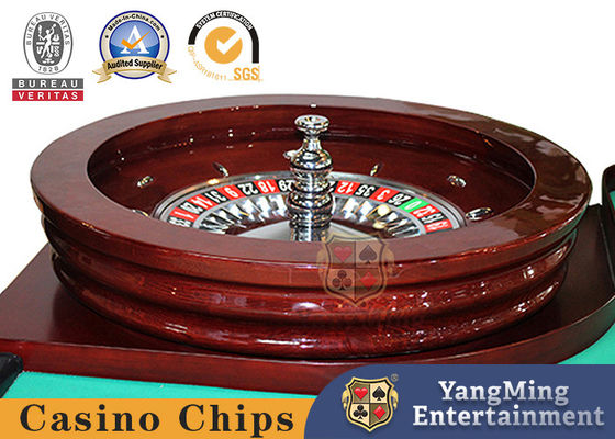 Jakość Krajowy gramofon z masywnego drewna 80cm Casino Poker Table Game Table Manual Gramofon fabryka