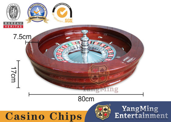 Qualità Giradischi domestici in legno massello da 80 cm Tavolo da poker da casinò Tavolo da gioco Tavolo giradischi manuali fabbrica