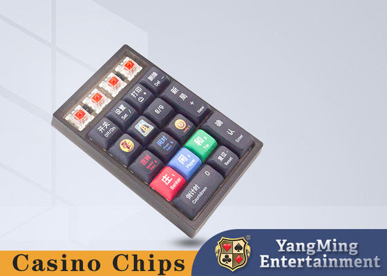Quality Casino Baccarat Software Wireless Keyboard 2.4G Bluetooth 21 Keys Mechanical Manual Input Keyboardni Keyboard factory