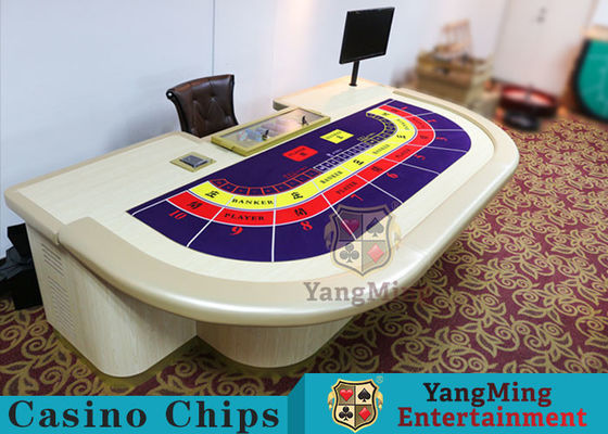 الجودة ماكاو VIP كازينو مخصص طاولة ترفيهية طاولة لعبة بوكر فاخرة 9 لاعبين مصنع