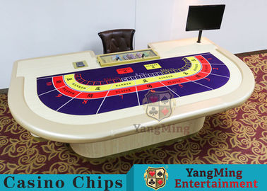 Macao VIP Dedicated Casino Poker Table With Standard Simulation Pu Leather Handrails