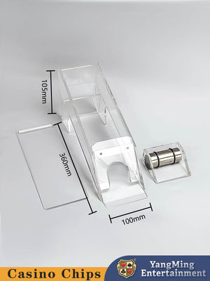 Qualität Baccarat Texas Hold'em Dealer Transparent Acryl 8-Pack Poker-Kartenspiel Fabrik