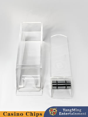 Customized 8 Pairs Of Baccarat Card Dispensers , Transparent Acrylic Poker Table Games