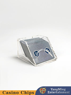 Qualität Maßgeschneiderter 1 Deck Casino Tisch Volltransparent Acryl Plastik Poker Dealer Für Black Jack Spiele Fabrik