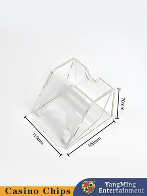 Qualität Volltransparenter 2-Pack Poker-Dealer Akryl-Black Jack-Tischkartenhändler Fabrik