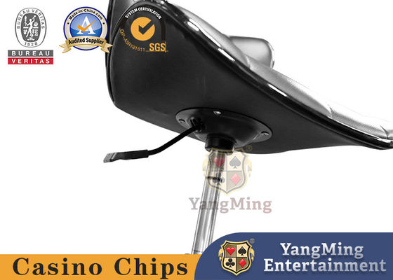 Jakość Krzesło podnoszące dla kasyna, stolik pokerowy, krzesło podnoszące dla dealerów, czarne, logo dostosowywalne, krzesło rolkowe do biura handlowego fabryka