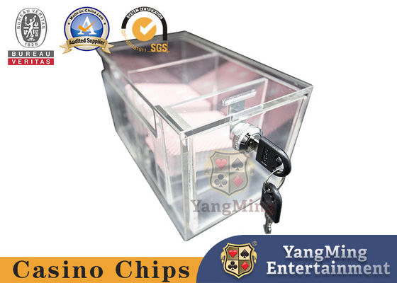 Качество Покерный стол для бакара держатель акриловый прозрачный 8 пар с блокировкой коробки с картами фабрика