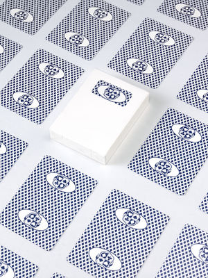 Qualità 310g di carte da poker tedesche Blackchip Casino personalizzate con due colori Baccarat Dragon Tiger Poker Table Game Card fabbrica