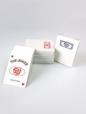 Qualità 310g di carte da poker tedesche Blackchip Casino personalizzate con due colori Baccarat Dragon Tiger Poker Table Game Card fabbrica