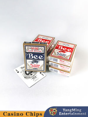 Qualität 310g Import Rotblau Biene Schwarz Kern Pokerkarte Baccarat Spieltisch Speicherkarte Fabrik