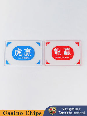 Chất lượng Rồng và Hổ Poker Bàn đánh dấu cờ bạc Bàn chơi trò chơi Trung Quốc và tiếng Anh in màn in lụa nhà máy