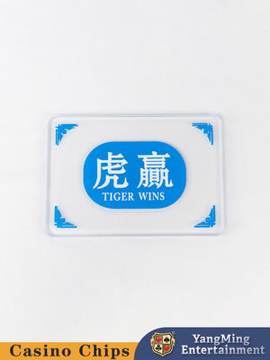Dragon and Tiger Poker Table Marker Gambling Table Games Chinese and English Silk Screen Printing