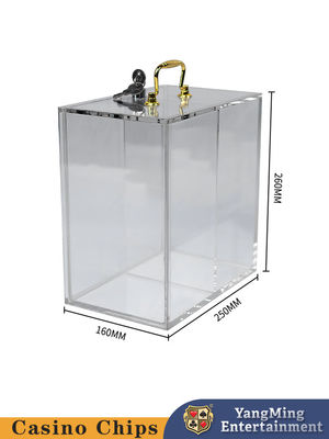 Qualità Portatile con due compartimenti, porta-chips, scatola di cartoni da scarto trasparente. fabbrica