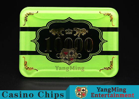 Kualitas Kristal Akrilik Harimau Gambar Kasino Poker Chips Putaran 40/45 / 50mm pabrik