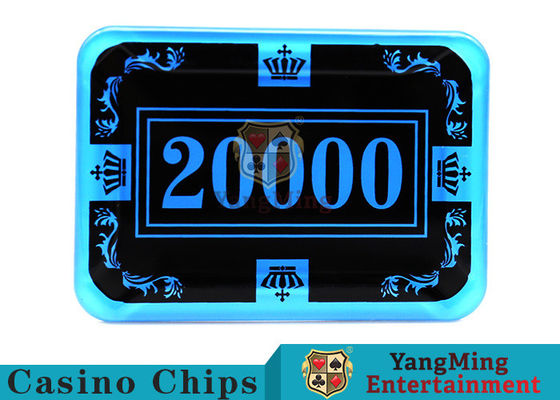Kwaliteit 12g heldere de Slijtageweerstand van Kleurencrystal acrylic poker chips high fabriek