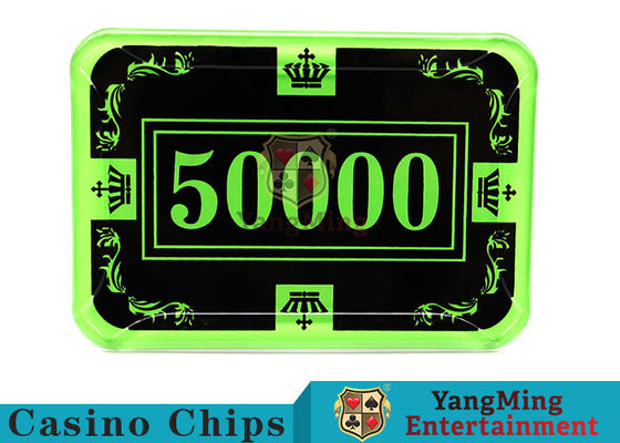 Kwaliteit 12g heldere de Slijtageweerstand van Kleurencrystal acrylic poker chips high fabriek