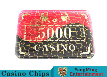 Crystal Acrylic Casino Poker Chips With Win bronzing 94 * 66mm
