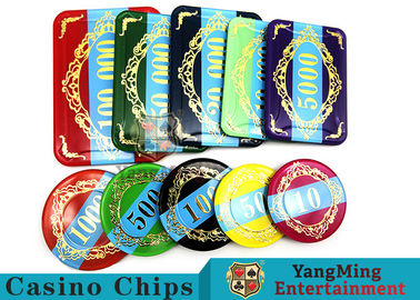 Economy Plastic Casino Poker Chips Set 760 pcs With Aluminum Case