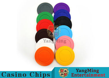 Roulette Dedicated / Solid Color ABS Poker Chips Can Be Custom or Print Logo