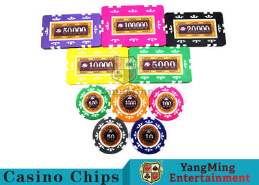 760 Pcs Texas Holdem Style  12g Clay Poker Chips Set Factory Standard With Real Aluminum Case