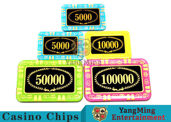 Qualité Anti- contrefaçon des puces de casino de RFID/Crystal Poker Chips Round Shape usine