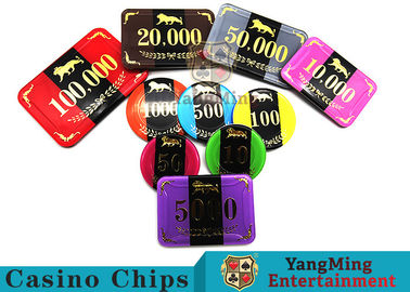 3.3mm Thickness RFID Casino Poker Chip Set With Aluminum Chips Case