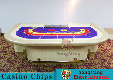 Macao VIP Dedicated Casino Poker Table / Entertainment Baccarat Tables for 9 Players