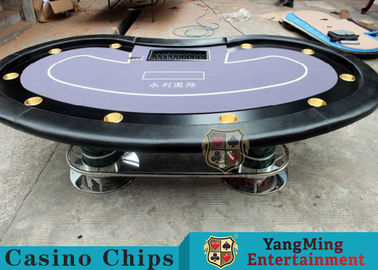 Texas Holdem Casino 10 Person Poker Table For Gambling Games