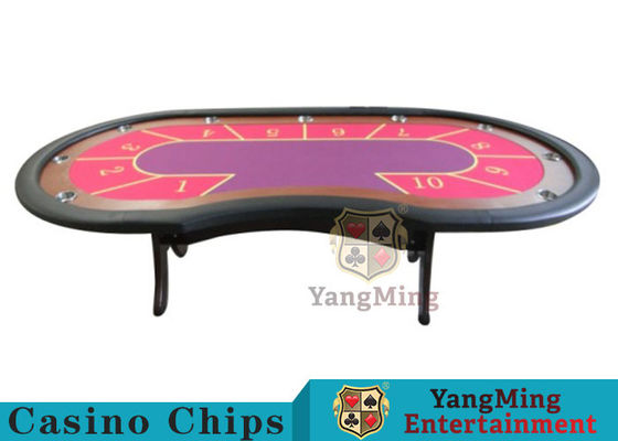 Jakość H Feet Texas Holdem Poker Table Model ekonomiczny Styl fabryczny Dedykowany Texas Poker Game Table Z 10 miejscami fabryka