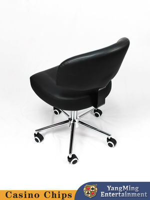 الجودة كرسي المعدنية السوداء القماشية طاولة القمار كرسي تاجر مع ارتفاع قابل للتعديل مصنع