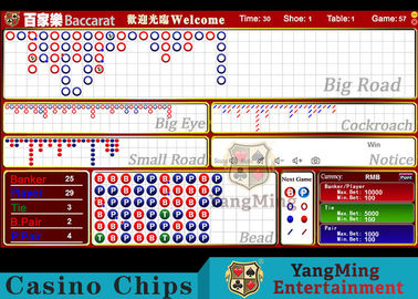 Baccarat Reslut Electronic System Casino Game Accessories English Gambling Poker Table Software