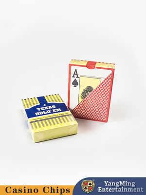 Customized Casino Entertainment Texas Plastic Cards Double Sided Frosted Large Printed Playing Cards