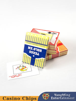 Kualitas Stok Tersedia Texas Surat Besar Kartu Plastik Frosted Poker Meja Permainan Meja Atas Kartu Mainan pabrik