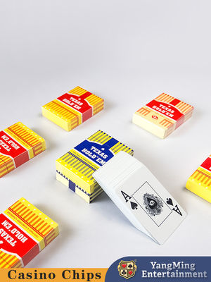 Waterproof PVC Texas Hold'em Tournament Plastic Cards Double-Sided Frosted Large Letters Printing Playing Cards