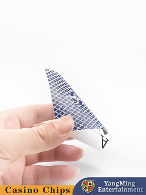 Jakość Wodoszczelne PVC Turniej Texas Hold'em Karty plastikowe Dwóchstronne Zmrożone Duże litery Drukowanie kart do gry fabryka