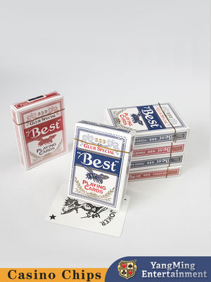 Qualidade 280g Doméstico Blue Core 555 cartas de póquer com apoio de abelha fábrica