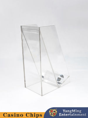 Baccarat Poker Table Discard Holder Transparent Acrylic 8 Deck Playing Cards Box
