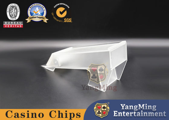 Qualité 8 Decks de jeux de cartes Cartes en plastique Acrylique glacé Table de casino distributeur personnalisable usine