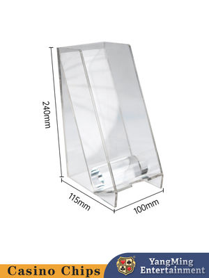 Качество Бакаратный покер столик держатель для отбросов Прозрачный акриловый 8-палубный игровой карточный ящик фабрика