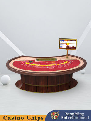 Factory customized oval treadle lucky six baccarat table  Entertainment & Leisure Club Poker Table