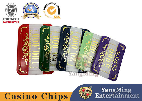 Quality Acrylic Hot Stamping Chip Set With 760 Pieces Of Baccarat Table Game Chips Comes With A Chip Box factory