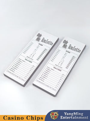 Roulette Game Rules Record Paper Casino Poker Table Game Compensation Rules