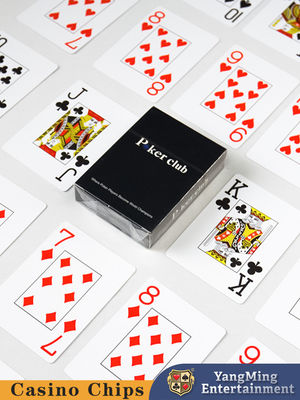 Quality 100% PVC Plastic Poker Texas Hold'em Table Game Red and Blue Plastic Cards factory