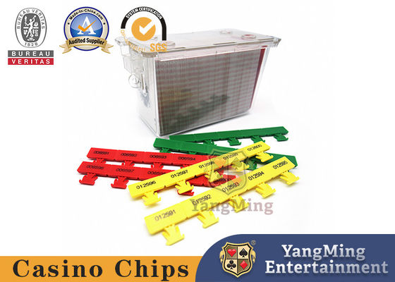 Texas Hold'em Poker Cards Casino Game Accessories Baccarat Custom Security Box Discard Holder Lock Seal