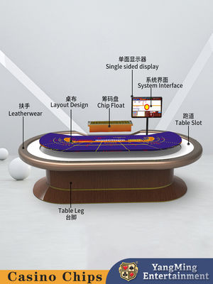 Upgraded Treadle Baccarat Poker Table Casino Club Poker Game Table