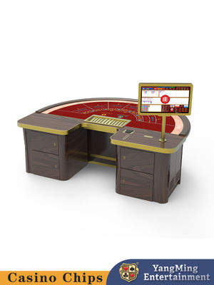 Qualité Jeu de casino de baccarat personnalisé Jeu de poker Table à demi-ronde Jeu de cartes occasionnel Table d'échecs usine