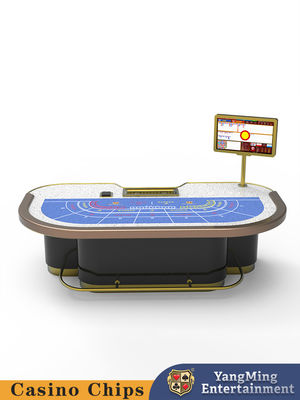 Qualidade Deluxe Personalizado Padrão 7 Pessoas Baccarat Dragon Tiger Table Casino Club Bumper Guard Poker Table fábrica