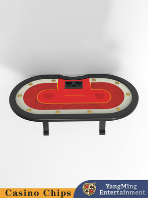 Simple Folding Texas Hold'em Poker Table 10 Player Poker VIP Card Game Table