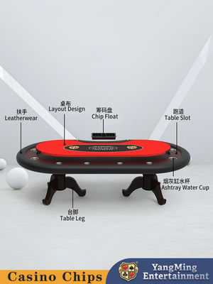 Customized Solid Wood Tiger Leg Poker Table Entertainment Poker Game Texas Tournament Special Table