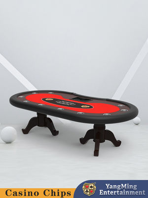 Qualità Custom Texas Hold'em Poker 10 giocatori Tavolo di gioco di intrattenimento Tavolo di gioco di intrattenimento Club di svago Tavolo da poker fabbrica